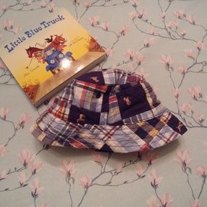 Janie and Jack Plaid Sun Hat EUC